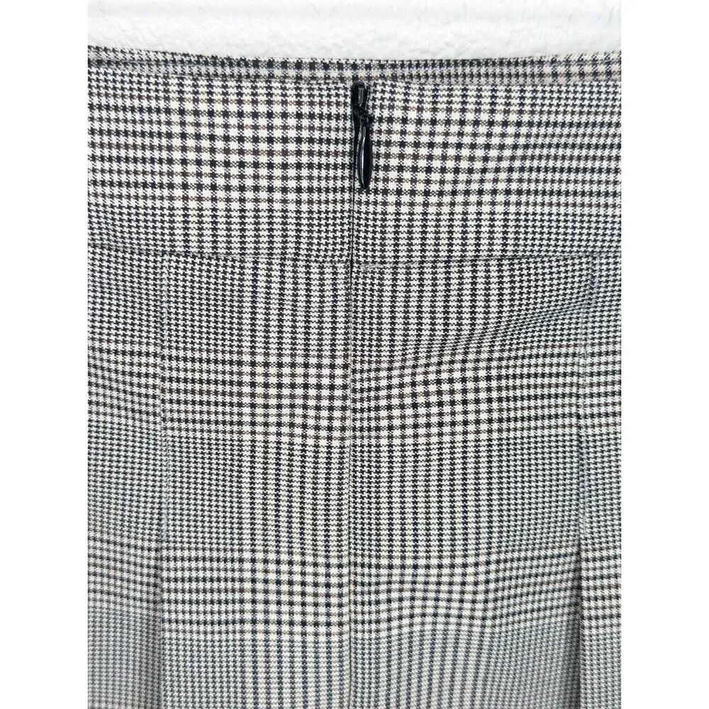 NWT Plaid Preppy Skirt Sz L Academia Brown Black Brittney Spears Pleats Y2K